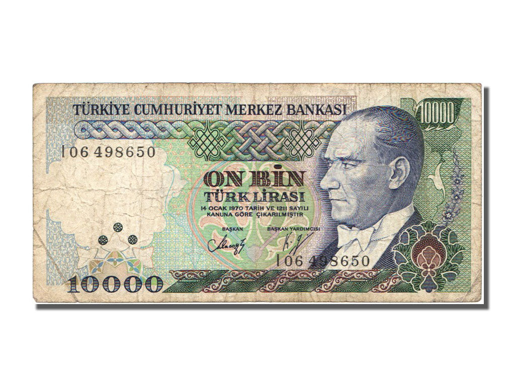 Geldschein, Türkei, 10,000 Lira, 1982, SS
