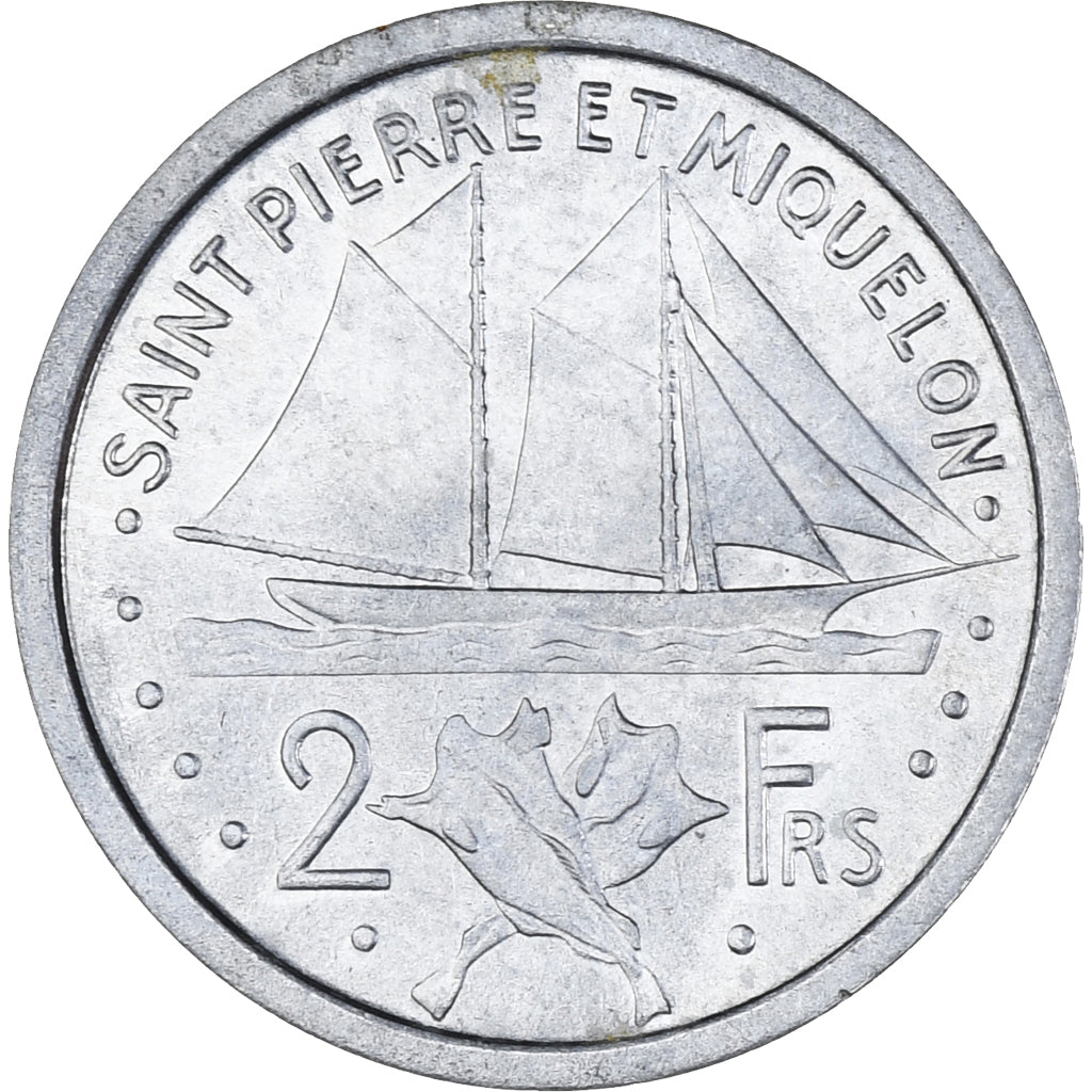 Monnaie, Saint-Pierre-et-Miquelon, 2 Francs, 1948, Paris, SUP, Aluminium, KM:2