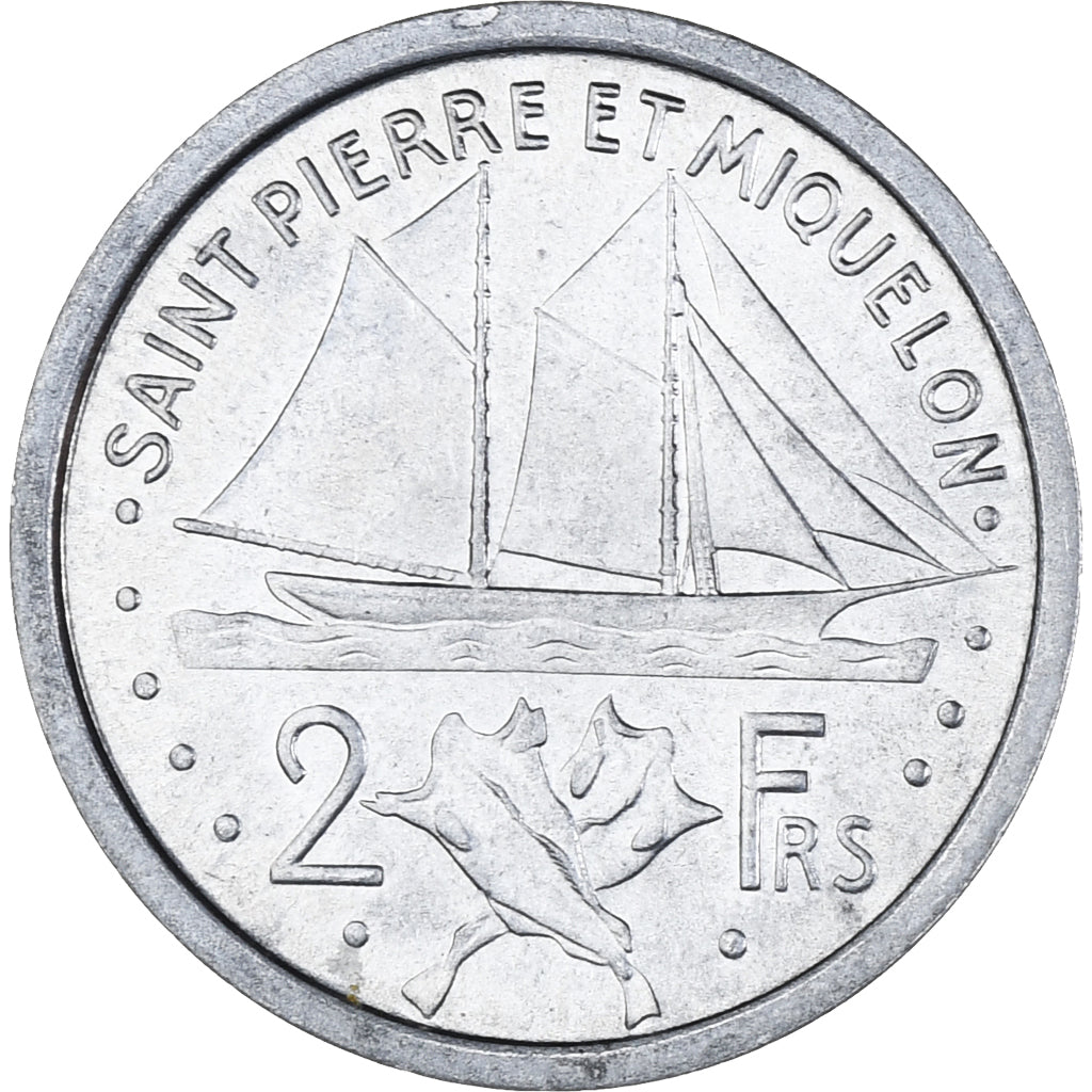 Monnaie, Saint-Pierre-et-Miquelon, 2 Francs, 1948, Paris, SUP, Aluminium, KM:2