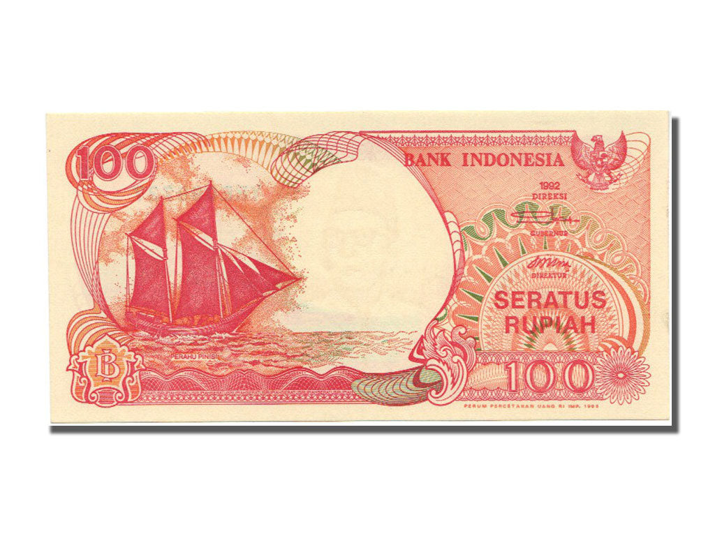 Geldschein, Indonesien, 100 Rupiah, 1992, UNZ