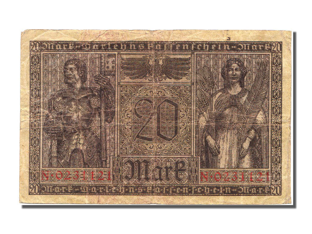 Banknote, Germany, 20 Mark, 1918, 1918-02-20, EF(40-45)