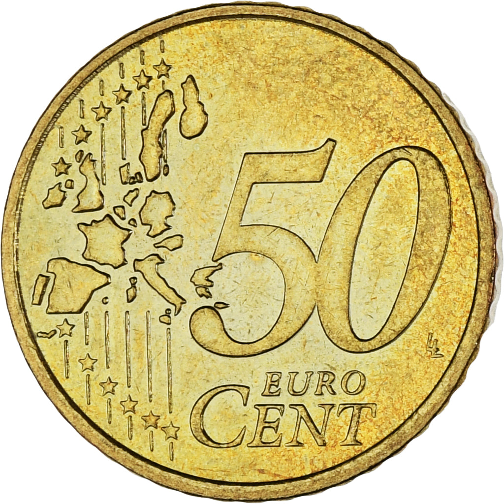 Monaco, Rainier III, 50 Euro Cent, 2001, Paris, SPL, Ottone, KM:172