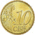 Monaco, Rainier III, 10 Euro Cent, 2002, Paris, UNZ, Messing, Gadoury:MC175
