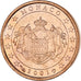 Monaco, Rainier III, Euro Cent, 2001, Paris, MS(63), Copper Plated Steel