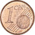 Monaco, Rainier III, Euro Cent, 2001, Paris, MS(63), Miedź platerowana stalą