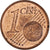 Monaco, Rainier III, Euro Cent, 2001, Paris, MS(63), Miedź platerowana stalą
