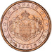 Monaco, Rainier III, Euro Cent, 2001, Paris, UNZ, Copper Plated Steel
