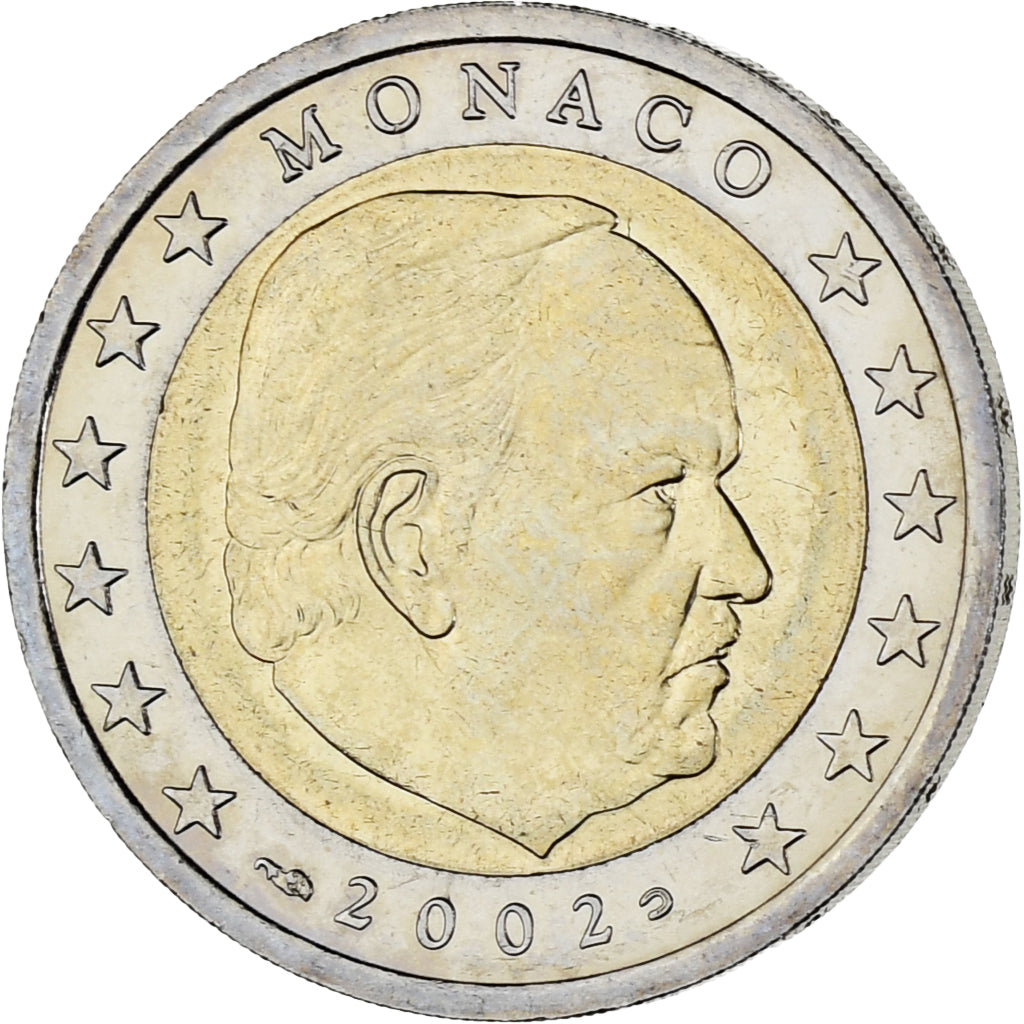 Monaco, Rainier III, 2 Euro, 2002, Paris, UNC-, Bi-Metallic, Gadoury:MC179