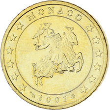 Monaco, Rainier III, 50 Euro Cent, 2002, Paris, MS(63), Brass, Gadoury:MC177