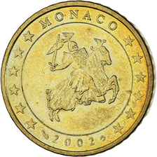 Monaco, Rainier III, 50 Euro Cent, 2002, Paris, MS(63), Brass, Gadoury:MC177