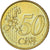 Mónaco, Rainier III, 50 Euro Cent, 2002, Paris, MS(63), Latão, Gadoury:MC177