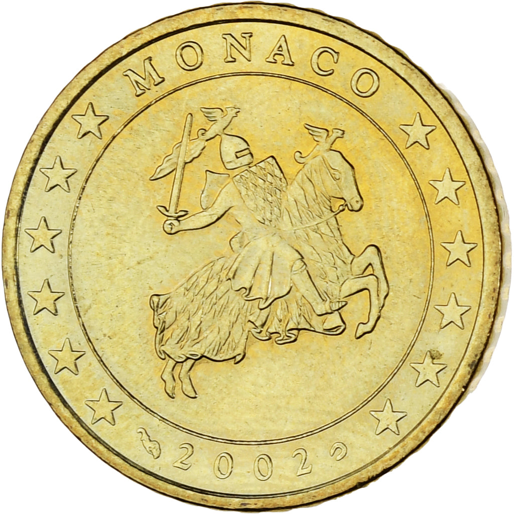Monaco, Rainier III, 50 Euro Cent, 2002, Paris, SPL, Ottone, Gadoury:MC177
