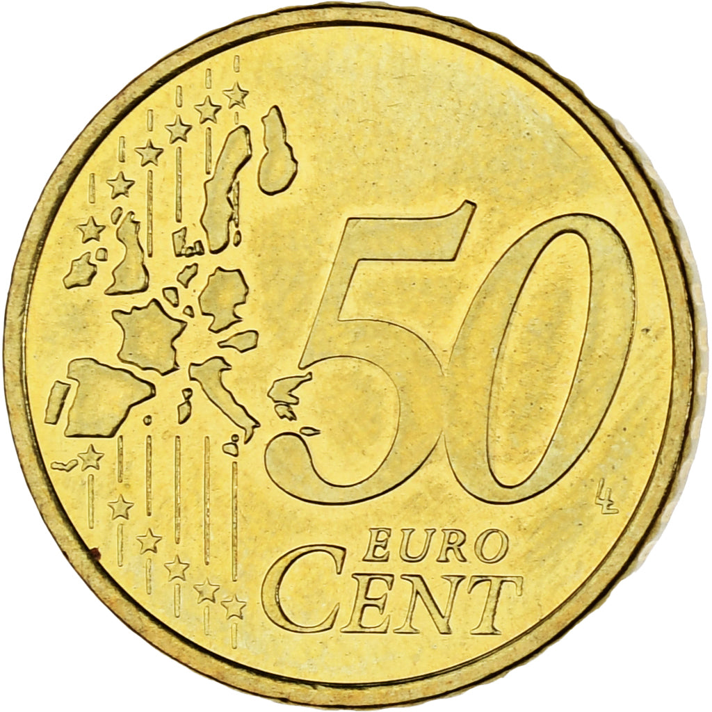 Monaco, Rainier III, 50 Euro Cent, 2002, Paris, SPL, Ottone, Gadoury:MC177