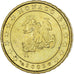Monaco, Rainier III, 10 Euro Cent, 2002, Paris, MS(63), Mosiądz, Gadoury:MC175