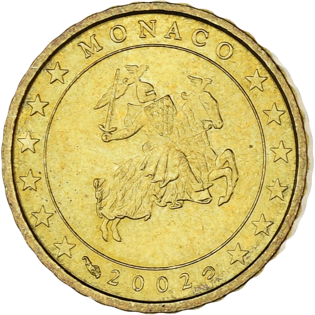Monaco, Rainier III, 10 Euro Cent, 2002, Paris, SPL, Ottone, Gadoury:MC175