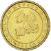 Mónaco, Rainier III, 10 Euro Cent, 2002, Paris, MS(63), Latão, Gadoury:MC175