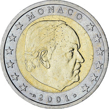 Monaco, Rainier III, 2 Euro, 2001, Paris, MS(63), Bi-Metallic, Gadoury:MC179