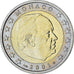 Monaco, Rainier III, 2 Euro, 2001, Paris, AU(55-58), Bi-Metallic, Gadoury:MC179