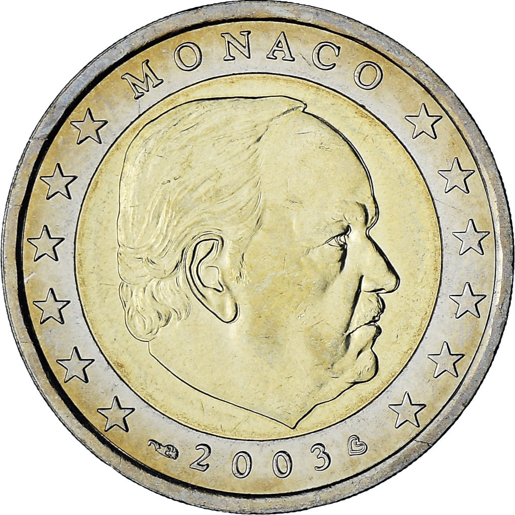 Monaco, Rainier III, 2 Euro, 2003, Paris, SPL, Bi-metallico, Gadoury:MC179