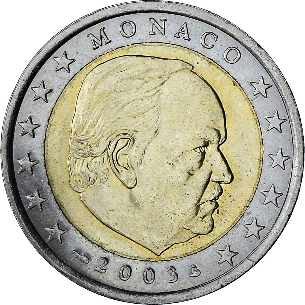 Mónaco, Rainier III, 2 Euro, 2003, Paris, SC, Bimetálico, Gadoury:MC179