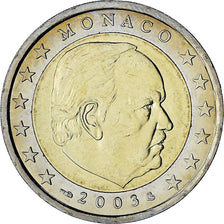 Monaco, Rainier III, 2 Euro, 2003, Paris, AU(55-58), Bi-Metallic, Gadoury:MC179