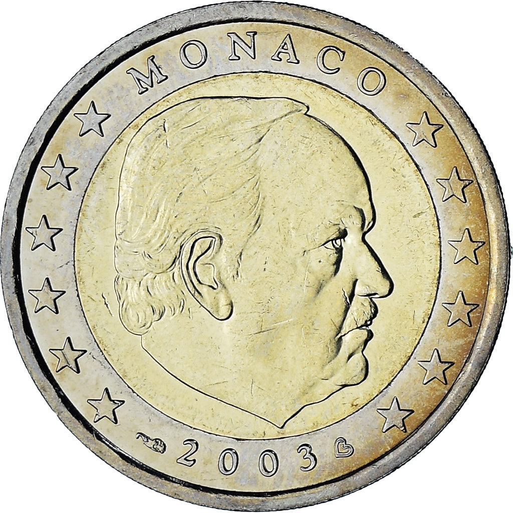 Monaco, Rainier III, 2 Euro, 2003, Paris, SPL-, Bi-metallico, Gadoury:MC179