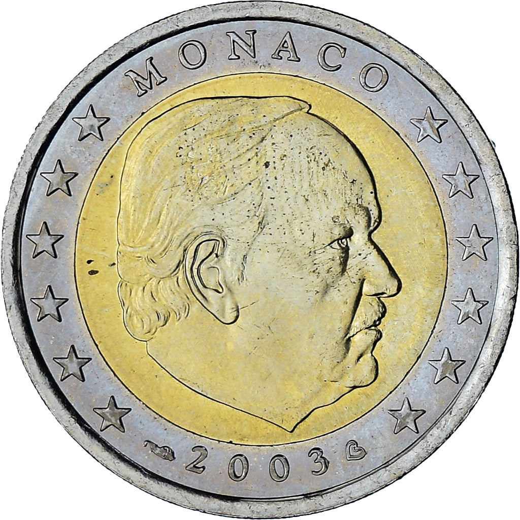 Monaco, Rainier III, 2 Euro, 2003, Paris, PR, Bi-Metallic, Gadoury:MC179, KM:174