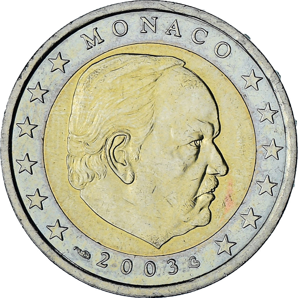 Mónaco, Rainier III, 2 Euro, 2003, Paris, EBC, Bimetálico, Gadoury:MC179