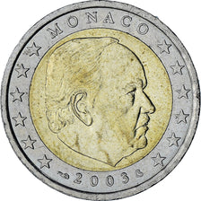 Monaco, Rainier III, 2 Euro, 2003, Paris, AU(55-58), Bi-Metallic, Gadoury:MC179