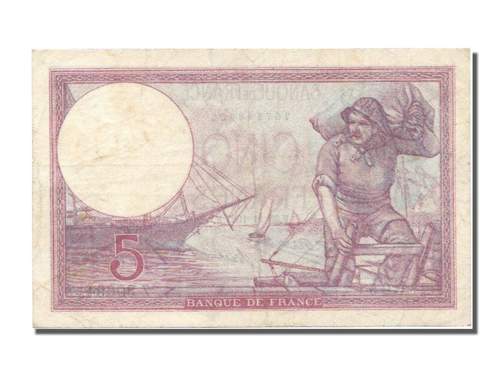 Billet, France, 5 Francs, 5 F 1917-1940 ''Violet'', 1927, 1927-11-30, TTB+