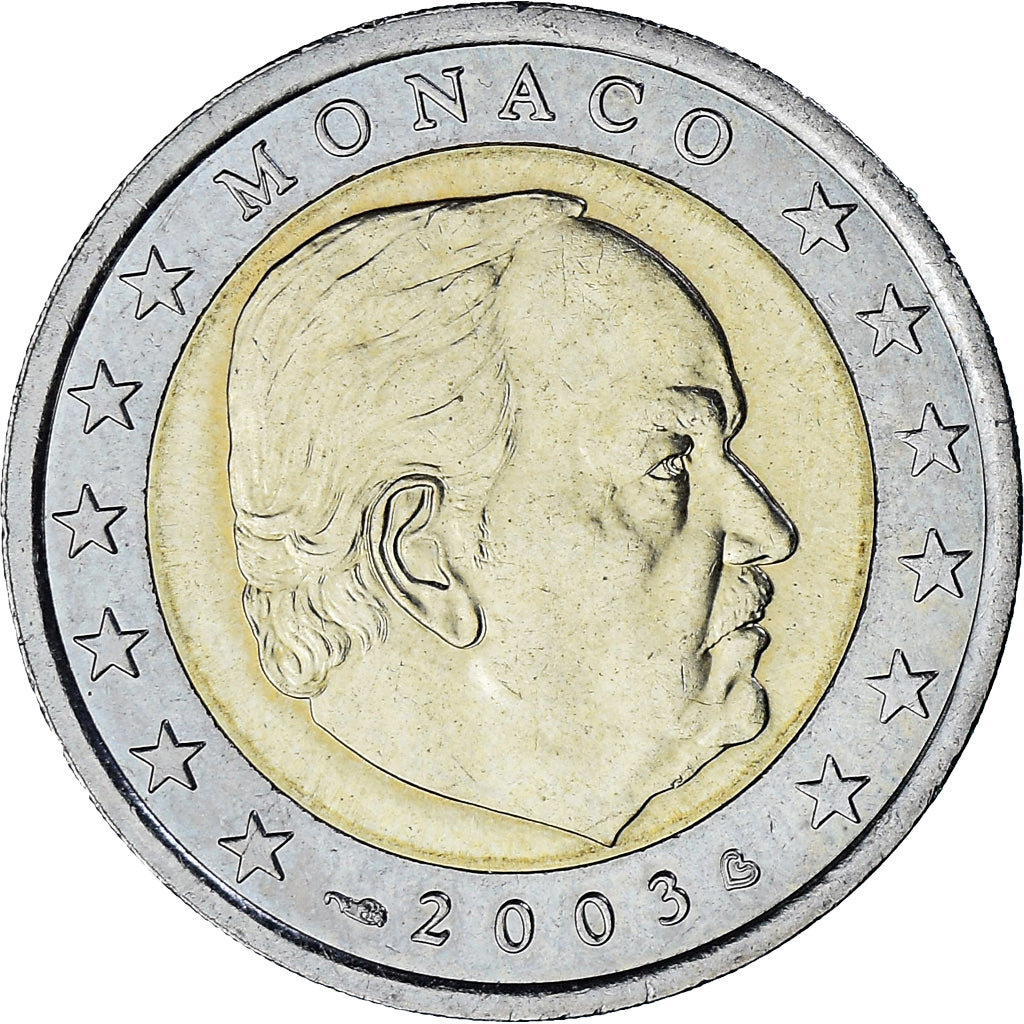 Monaco, Rainier III, 2 Euro, 2003, Paris, SUP, Bimétallique, Gadoury:MC179