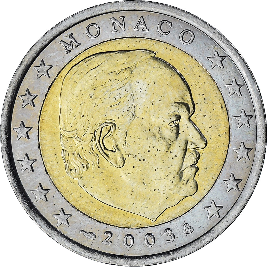 Monaco, Rainier III, 2 Euro, 2003, Paris, SPL-, Bi-metallico, Gadoury:MC179