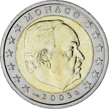 Monaco, Rainier III, 2 Euro, 2003, Paris, AU(55-58), Bi-Metallic, Gadoury:MC179