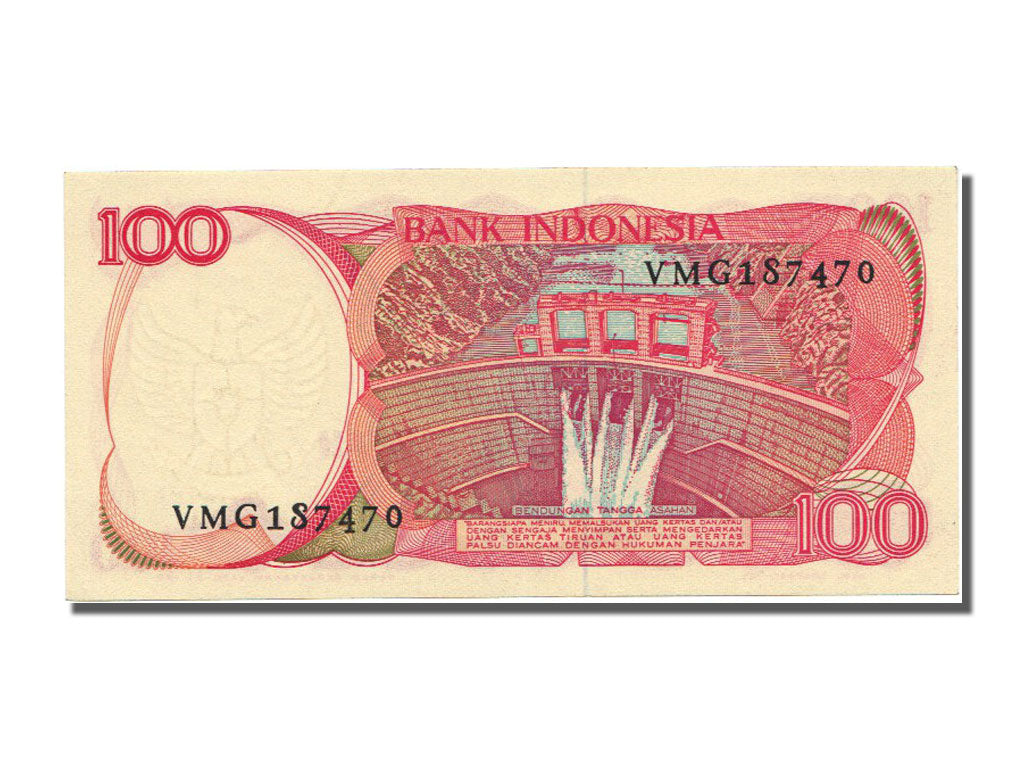 Banconote, Indonesia, 100 Rupiah, 1984, FDS