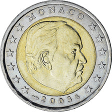 Monaco, Rainier III, 2 Euro, 2003, Paris, AU(55-58), Bi-Metallic, Gadoury:MC179