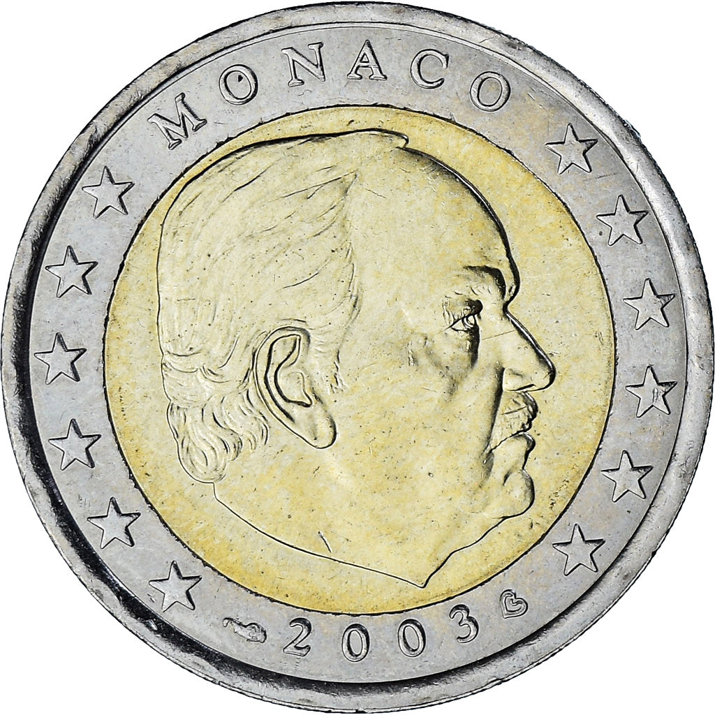 Monaco, Rainier III, 2 Euro, 2003, Paris, SPL-, Bi-metallico, Gadoury:MC179