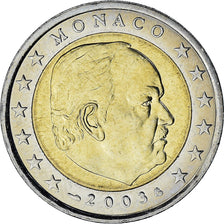 Monaco, Rainier III, 2 Euro, 2003, Paris, AU(55-58), Bi-Metallic, Gadoury:MC179