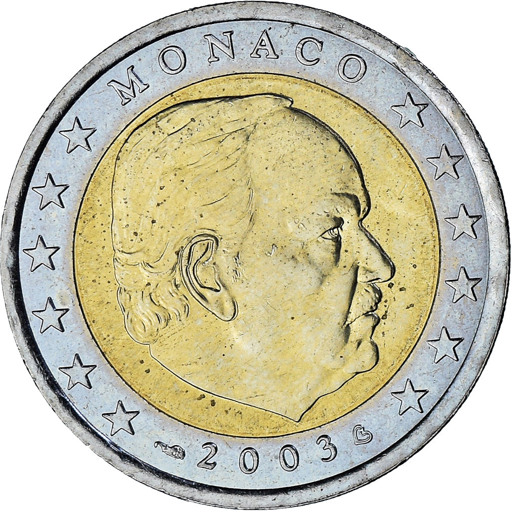 Monaco, Rainier III, 2 Euro, 2003, Paris, SPL-, Bi-metallico, Gadoury:MC179