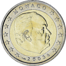 Monaco, Rainier III, 2 Euro, 2003, Paris, AU(55-58), Bi-Metallic, Gadoury:MC179