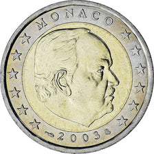 Monaco, Rainier III, 2 Euro, 2003, Paris, AU(55-58), Bi-Metallic, Gadoury:MC179