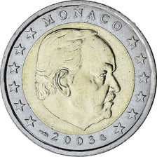 Monaco, Rainier III, 2 Euro, 2003, Paris, AU(55-58), Bi-Metallic, Gadoury:MC179