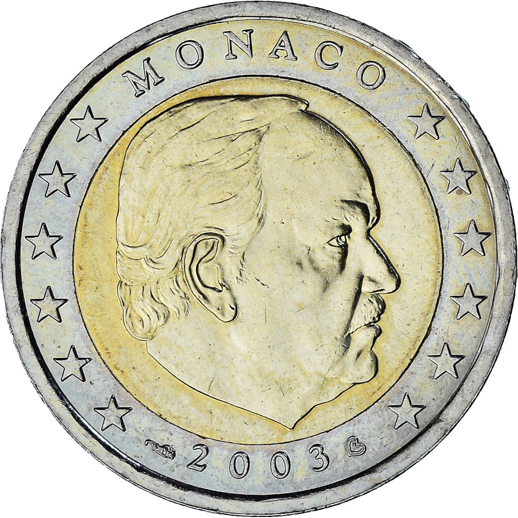 Monaco, Rainier III, 2 Euro, 2003, Paris, SPL-, Bi-metallico, Gadoury:MC179