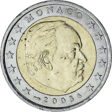 Monaco, Rainier III, 2 Euro, 2003, Paris, AU(55-58), Bi-Metallic, Gadoury:MC179
