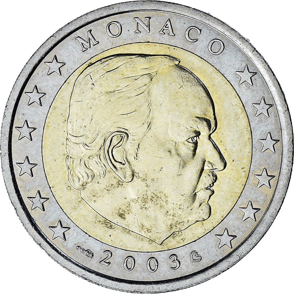 Monaco, Rainier III, 2 Euro, 2003, Paris, SPL-, Bi-metallico, Gadoury:MC179