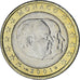 Monaco, Rainier III, Euro, 2001, Paris, SS+, Bi-Metallic, Gadoury:MC178, KM:173