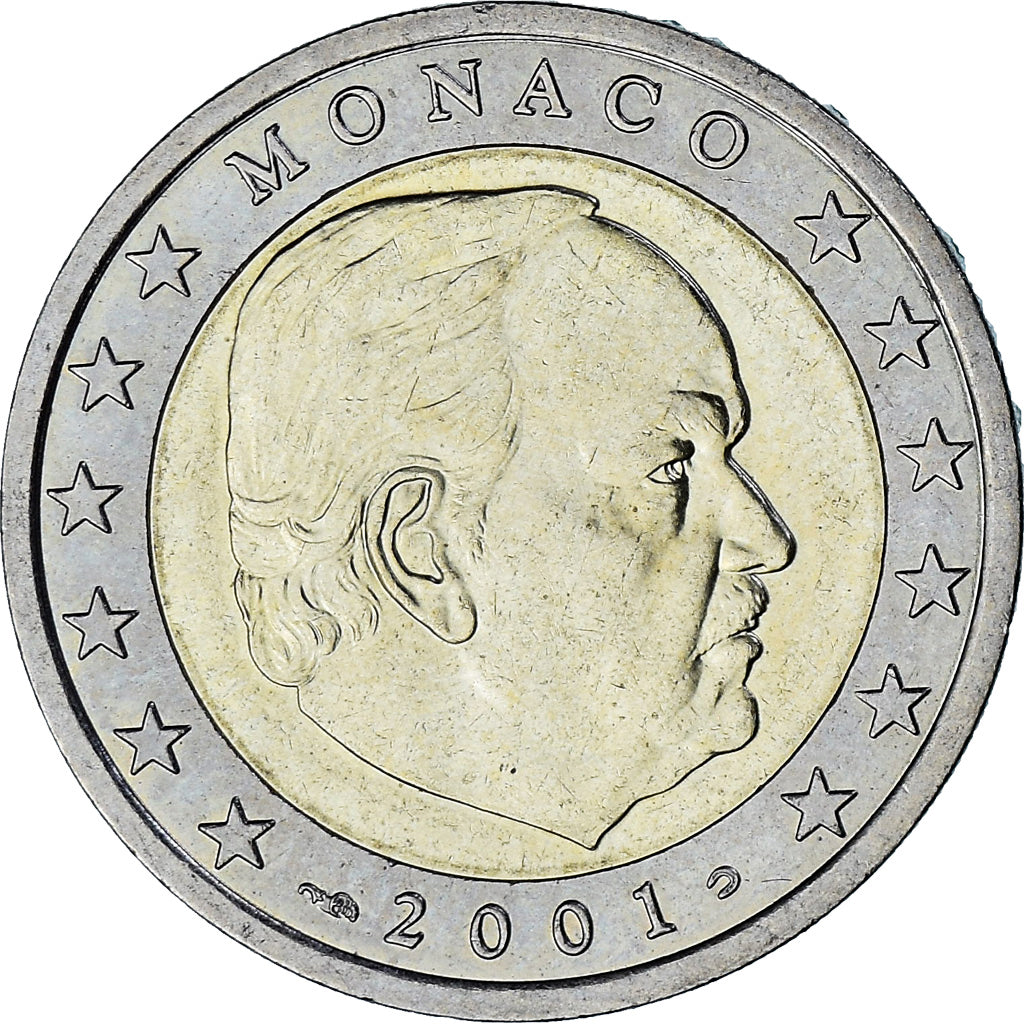 Monaco, Rainier III, 2 Euro, 2001, Paris, SUP, Bimétallique, Gadoury:MC179