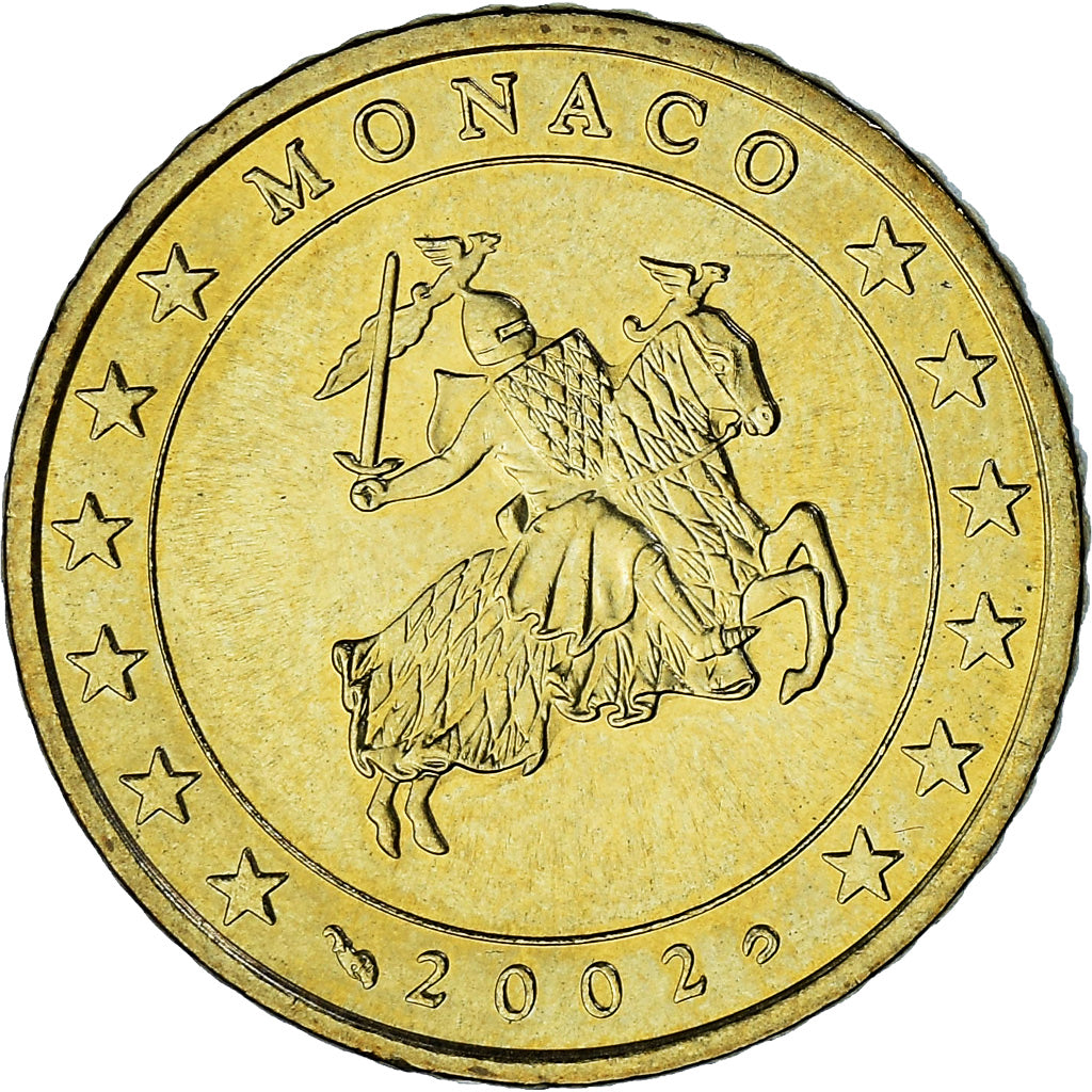 Monaco, Rainier III, 50 Euro Cent, 2002, Paris, SPL, Ottone, Gadoury:MC177