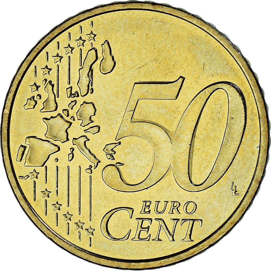 Monaco, Rainier III, 50 Euro Cent, 2002, Paris, SPL, Ottone, Gadoury:MC177
