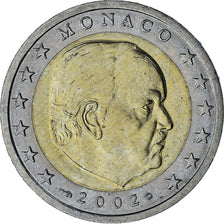 Monaco, Rainier III, 2 Euro, 2002, Paris, AU(55-58), Bi-Metallic, Gadoury:MC179