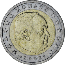 Monaco, Rainier III, 2 Euro, 2002, Paris, AU(55-58), Bi-Metallic, Gadoury:MC179